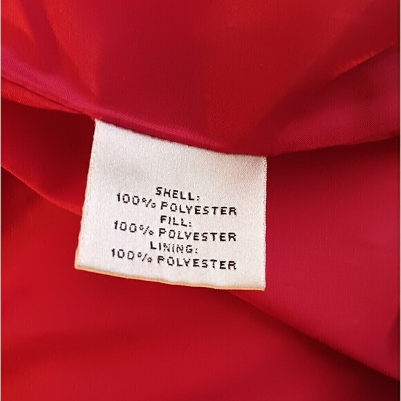 Preston & York Size XL Red Diamond Quilt Removeable Hooded Jacket - Picture 9 of 10